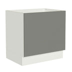 Balcão para Forno de Embutir 80 x 60 cm Sem Tampo Branco/Cinza Agata Madesa