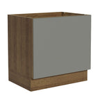 Balcão para Forno de Embutir 80 x 60 cm Sem Tampo Rustic/Cinza Agata Madesa