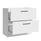 Balcão de Cozinha 80 x 60 cm 2 Gavetas (Sem Tampo) Branco Agata Madesa