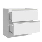Balcão de Cozinha 80 x 60 cm 2 Gavetas (Sem Tampo) Branco Glamy Madesa