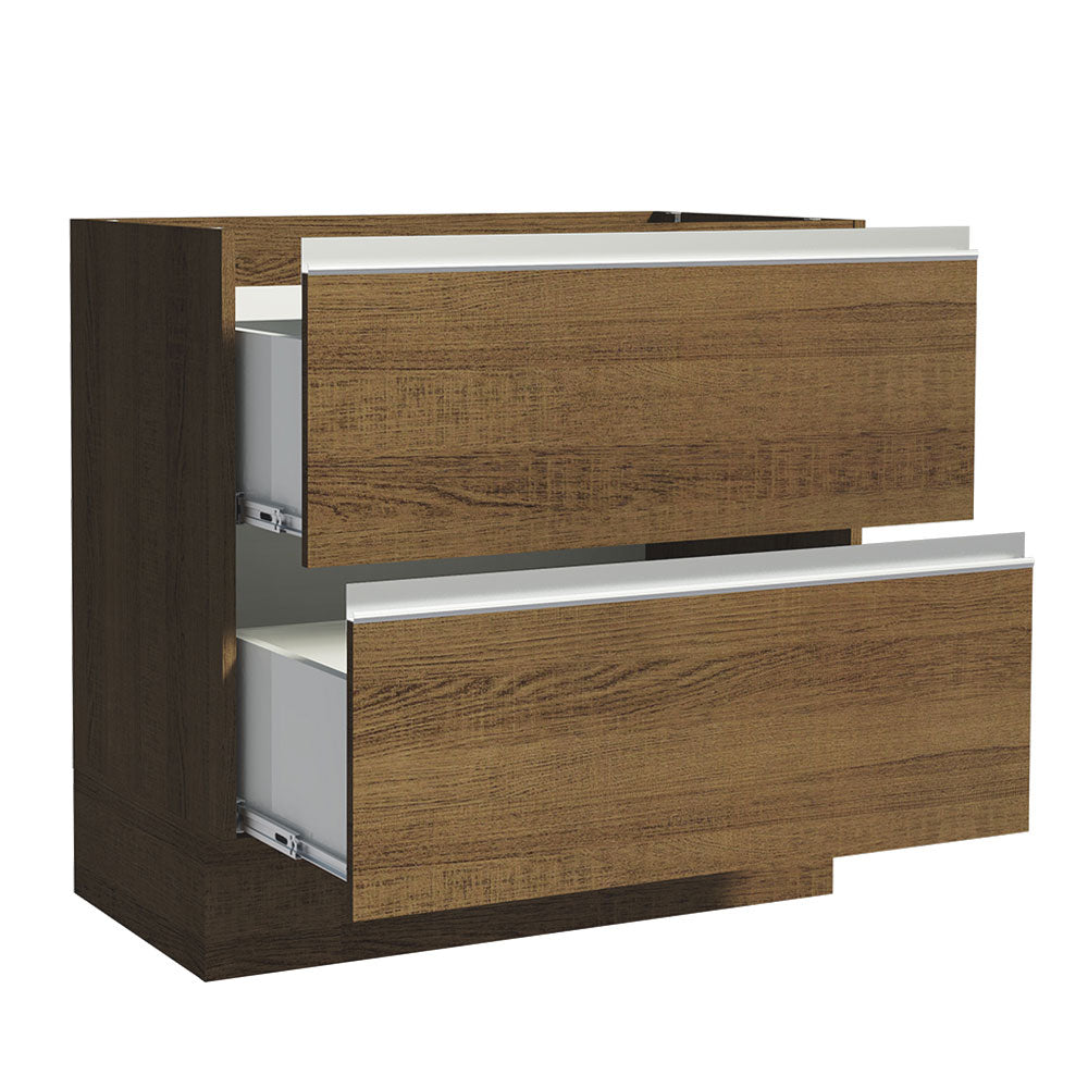 Balcão de Cozinha 80 x 60 cm 2 Gavetas (Sem Tampo) Rustic Glamy Madesa