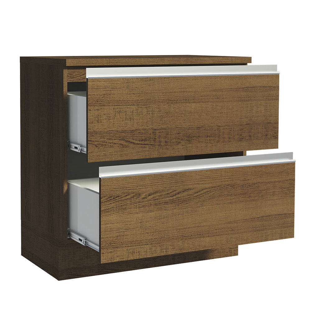 Balcão de Cozinha 80 x 60 cm 2 Gavetas (Com Tampo) Rustic Glamy Madesa