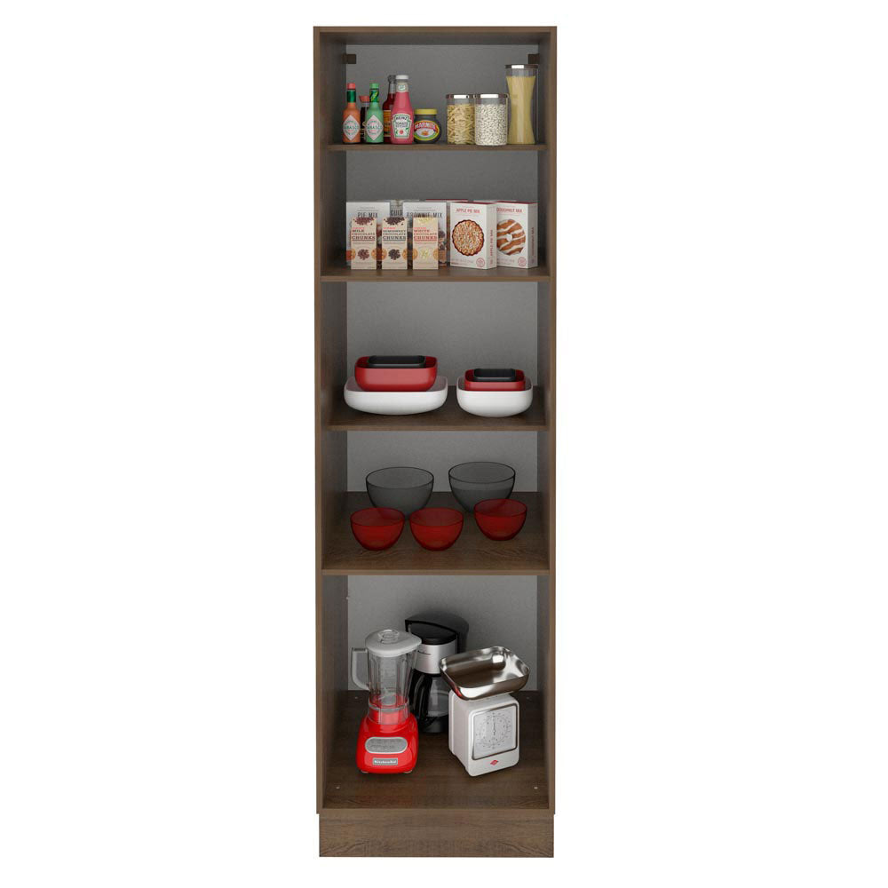 Paneleiro Madesa Lux 60 cm 3 Portas Rustic/Preto