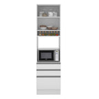 Torre Quente Madesa Glamy 60 x 60 cm 1 Porta 3 Gavetas Branco