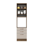 Torre Quente 60 x 60 cm 1 Porta 3 Gavetas Rustic/Crema Agata Madesa