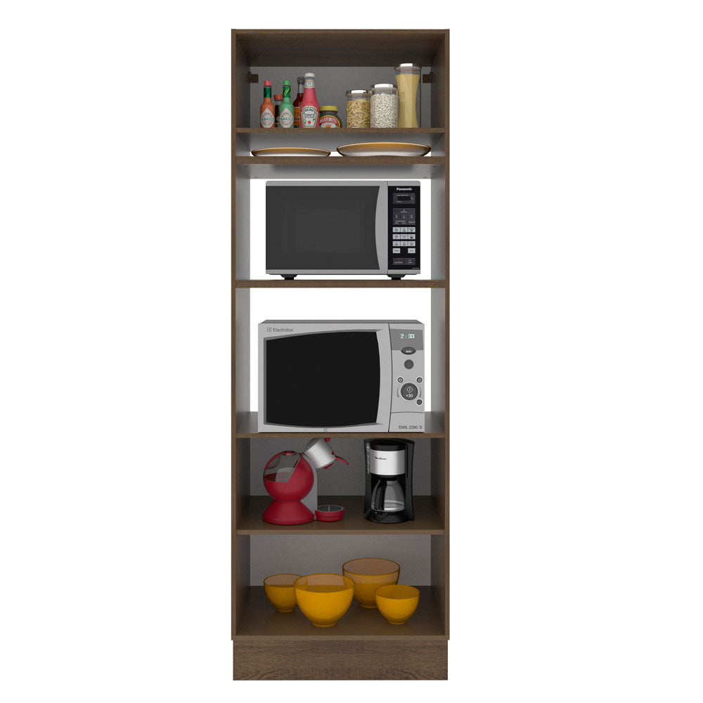 Torre Quente Madesa Glamy 70 x 60 cm 3 Portas Rustic/Branco