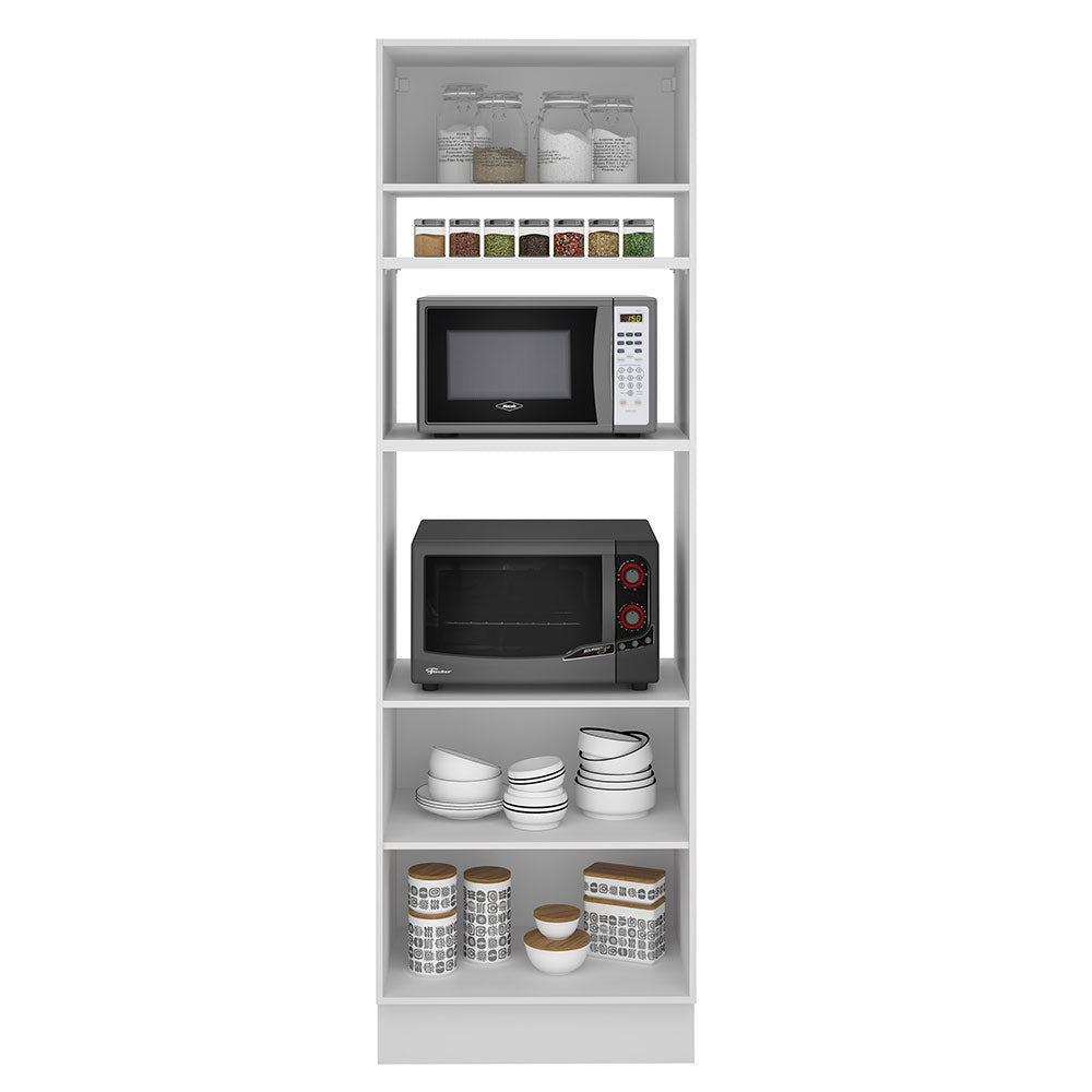 Torre Quente Madesa Glamy 70 x 60 cm 3 Portas Branco/Rustic