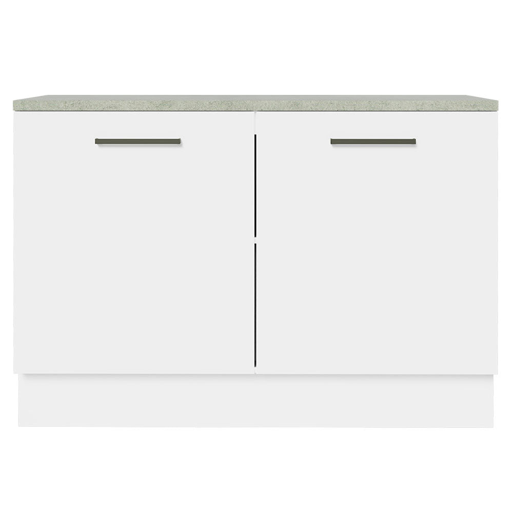 Balcão Cozinha 2 Portas (Com Tampo) Branco Agata Madesa