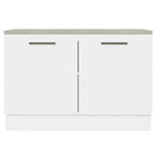 Balcão Cozinha 2 Portas (Com Tampo) Branco Agata Madesa