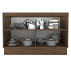 Balcão Gabinete de Pia Madesa Glamy 120 cm 2 Portas (Sem Tampo e Pia) Rustic