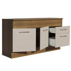 Balcão 150 cm 2 Portas e 2 Gavetas (Com Tampo) Rustic/Crema Agata Madesa