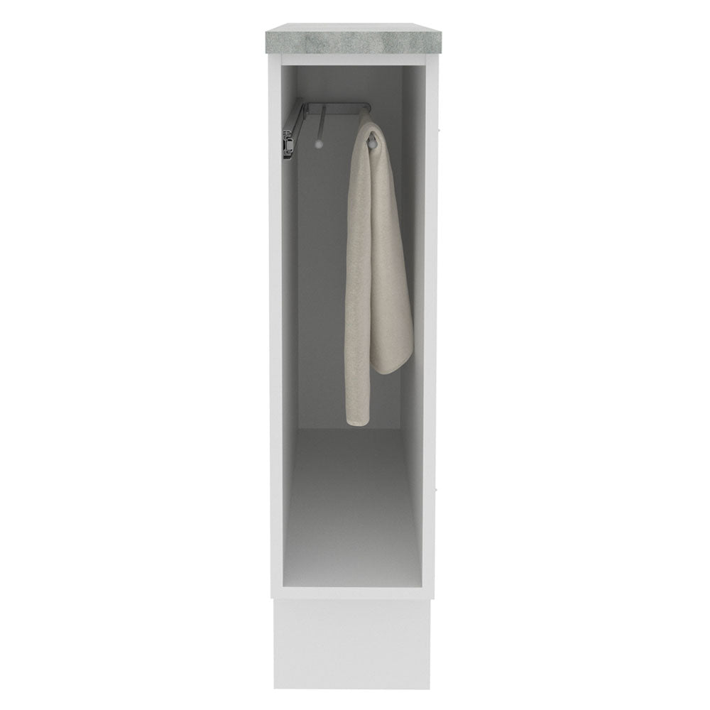 Balcão Porta-Pano 20 cm (Com Tampo) para Cozinhas Branco Madesa