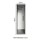 Balcão Porta-Pano 20 cm Suspenso Cinza Nice Madesa