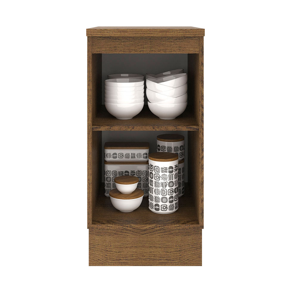 Balcão 40 cm 1 Porta Rustic/Crema Agata Madesa