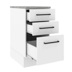 Balcão Madesa Agata 40 cm 3 Gavetas Branco