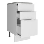Balcão Madesa Stella 40 cm 3 Gavetas Branco