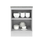 Balcão 60 cm 1 Porta Branco/Crema Agata Madesa