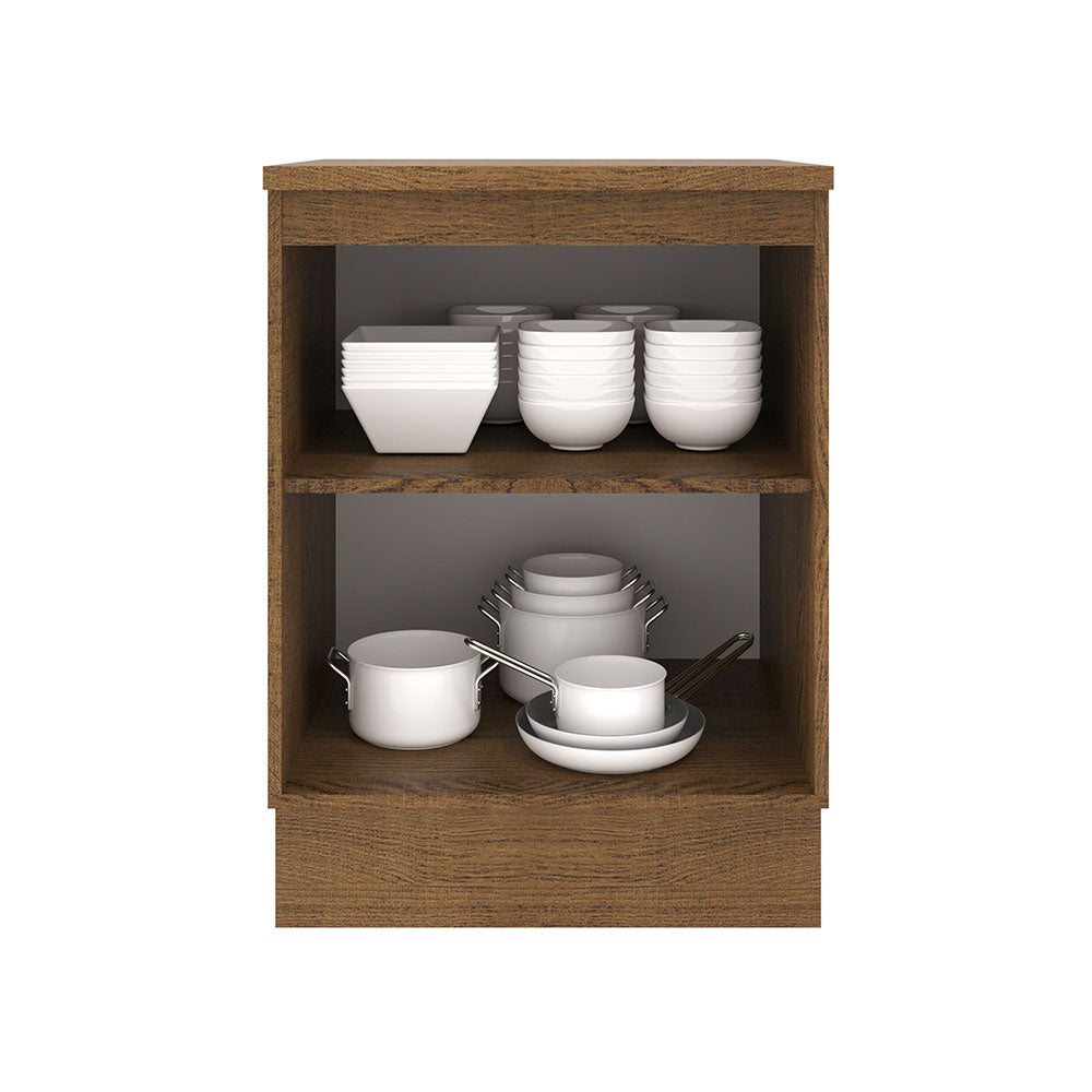 Balcão 60 cm 1 Porta Rustic/Crema Agata Madesa