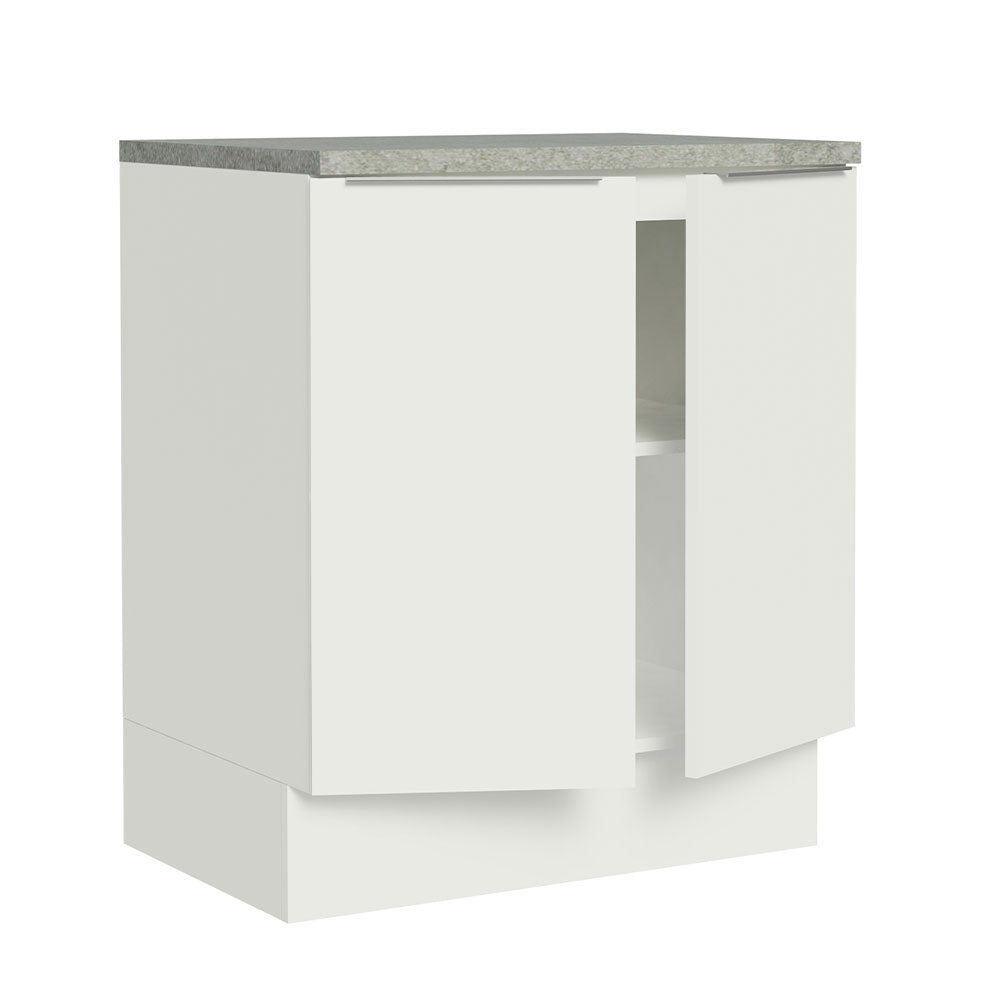 Balcão de Cozinha Madesa Stella 70 cm 2 Portas Branco