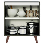 Balcão Madesa Reims 70 cm 2 Portas Preto