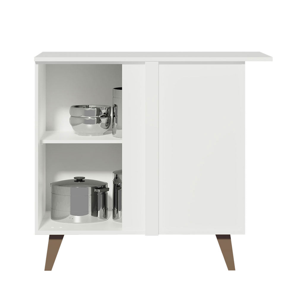 Balcão de Canto Madesa Reims 1 Porta Branco