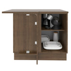 Balcão de Canto Madesa Glamy 1 Porta Rustic/Branco