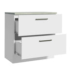 Balcão 80 cm 2 Gavetas Branco Agata Madesa