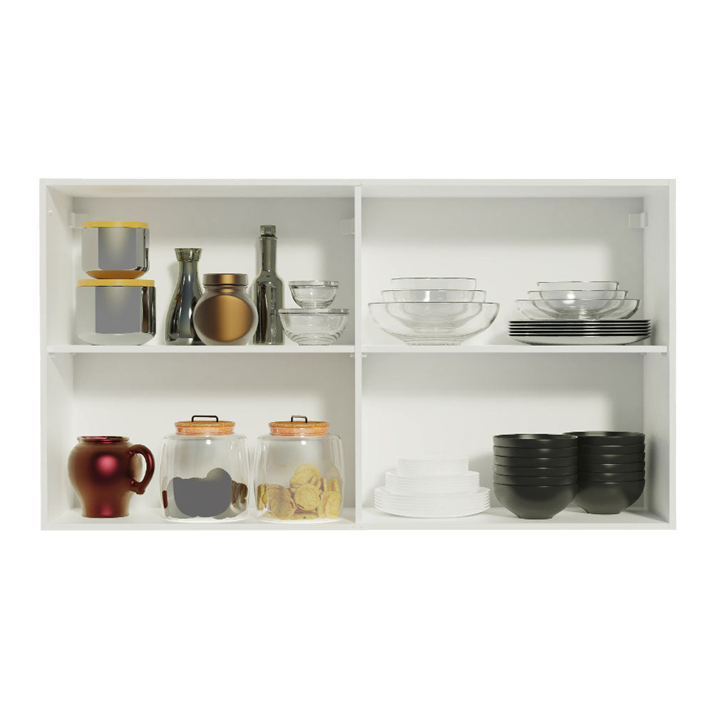 Armário Aéreo Madesa Reims 120 cm 2 Portas Branco