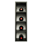 Adega 20 cm 4 Nichos Preto Madesa