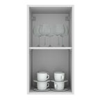 Armário Aéreo 35 cm 1 Porta Branco/Crema Agata Madesa