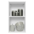 Armário Aéreo 100% MDF 35 cm 1 Porta Branco/Rustic Acordes Madesa