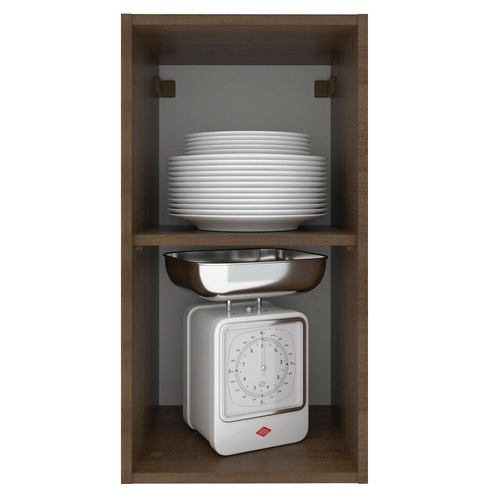 Armário Aéreo Madesa Stella 35 cm 1 Porta Rustic/Branco