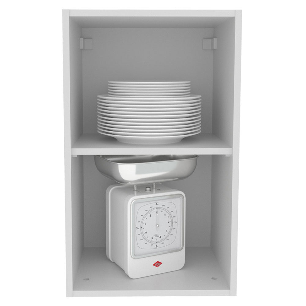 Armário Aéreo Madesa Acordes 100% MDF 40 cm 1 Porta Branco Brilho