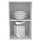 Armário Aéreo Madesa Acordes 100% MDF 40 cm 1 Porta Branco Brilho