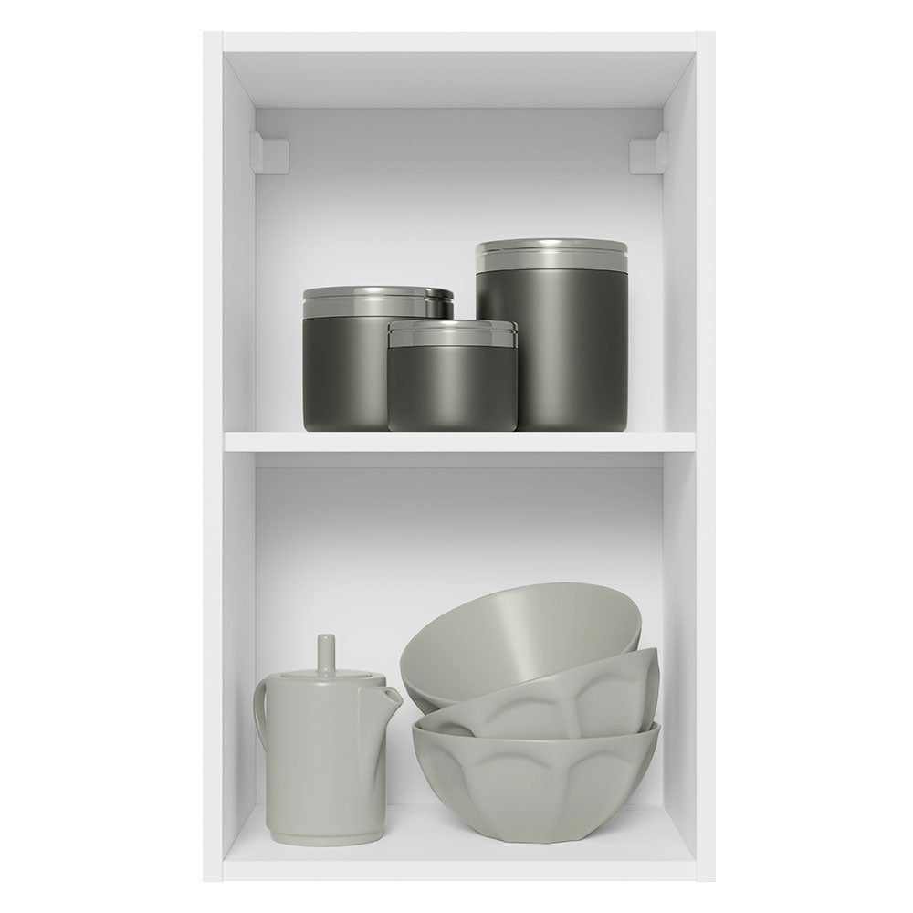 Armário Aéreo 100% MDF 40 cm 1 Porta Branco/Preto Acordes Madesa