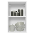 Armário Aéreo 100% MDF 40 cm 1 Porta Branco/Preto Acordes Madesa