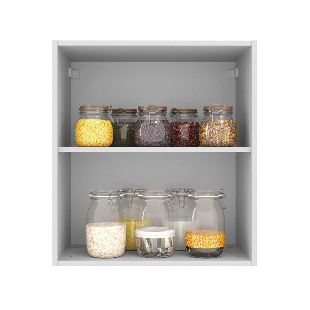 Armário Aéreo 60 cm 1 Porta Branco/Crema Agata Madesa