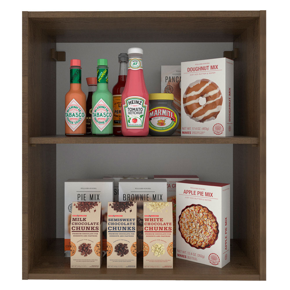 Armário Aéreo Madesa Stella 60 cm 1 Porta Rustic