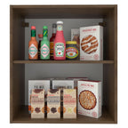 Armário Aéreo Madesa Stella 60 cm 1 Porta Rustic