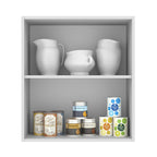 Armário Aéreo Madesa Lux 60 cm 1 Porta Branco/Branco Veludo