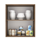 Armário Aéreo Madesa Lux 60 cm 1 Porta Rustic/Branco Veludo