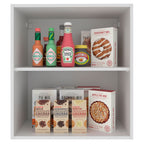 Armário Aéreo Madesa Acordes 100% MDF 60 cm 1 Porta Branco Brilho