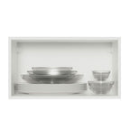Armário Aéreo Madesa Acordes 100% MDF 60 cm 1 Porta Basculante Branco Brilho