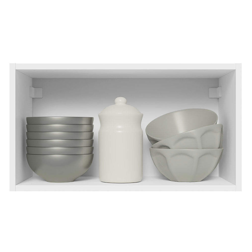 Armário Aéreo 100% MDF 60 cm 1 Porta Basculante Branco/Preto Acordes Madesa