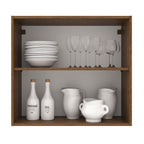 Armário Aéreo 70 cm 2 Portas Rustic/Crema Agata Madesa