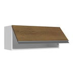 Armário Aéreo 100% MDF 70 cm 1 Porta Basculante Branco/Rustic Acordes Madesa