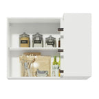 Armário Aéreo de Canto Madesa Reims 1 Porta e Adega Branco