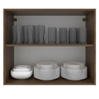 Armário Aéreo Madesa Glamy 80 cm 2 Portas Rustic