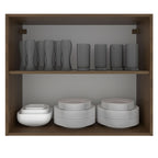 Armário Aéreo Madesa Stella 80 cm 2 Portas Rustic