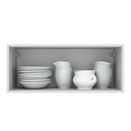 Armário Aéreo 80 cm 1 Porta Basculante Branco/Crema Agata Madesa
